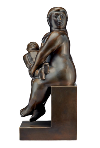 Botero Mother holding baby