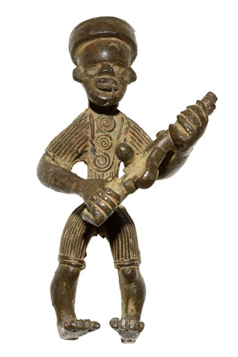 Liberia John Leh brass figure Figure 023004; Nimba / Liberia; bronze copper alloy