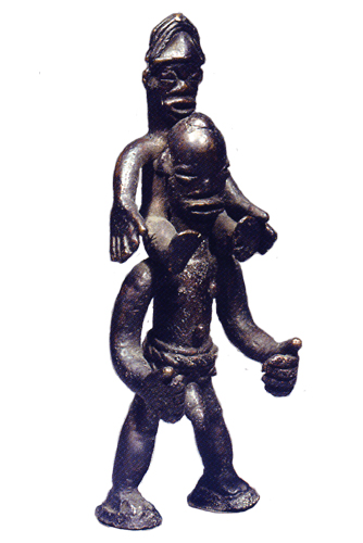 Liberia Bwaiwehn brass figure Figure 008021; Nimba / Liberia; bronze copper alloy