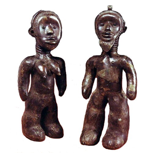 Liberia Bassa brass figure