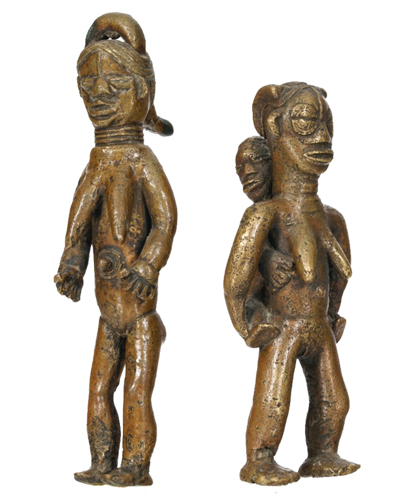 Liberia Bwaiwehn brass figure Figure 008024; Nimba / Liberia; bronze copper alloy