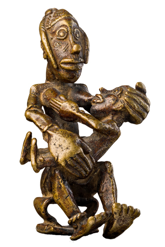 Liberia Unknown Obect brass figure