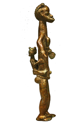 Liberia Unknown Obect brass figure