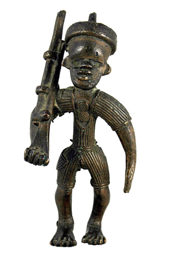 Liberia John Leh brass figure Figure 023004; Nimba / Liberia; bronze copper alloy