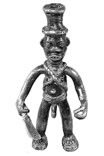 Liberia Bwaiwehn brass figure Figure 008035; Nimba / Liberia; bronze copper alloy