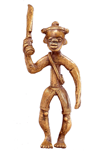 Liberia John Leh brass figure Figure 023004; Nimba / Liberia; bronze copper alloy