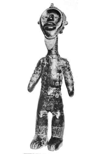 Liberia Bassa brass figure