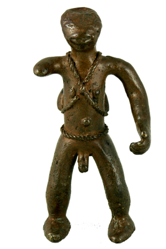 Liberia Bwaiwehn brass figure Figure 008035; Nimba / Liberia; bronze copper alloy