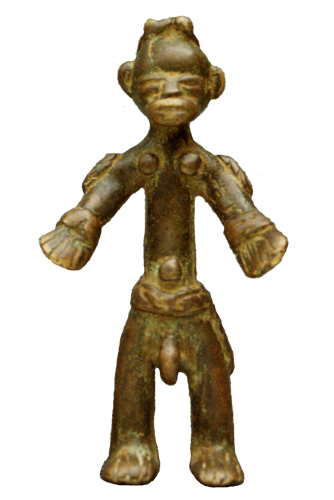 Liberia Bwaiwehn brass figure Figure 008035; Nimba / Liberia; bronze copper alloy