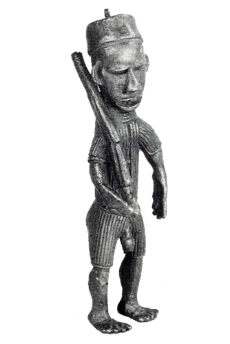Liberia John Leh brass figure Figure 008063; Nimba / Liberia; bronze copper alloy