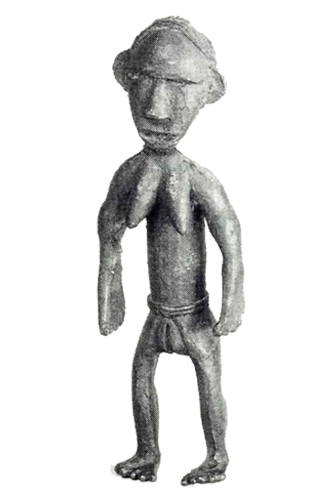 Liberia John Leh brass figure Figure 008064; Nimba / Liberia; bronze copper alloy