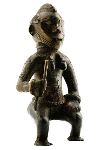 Liberia Bassa Senufo brass figure
