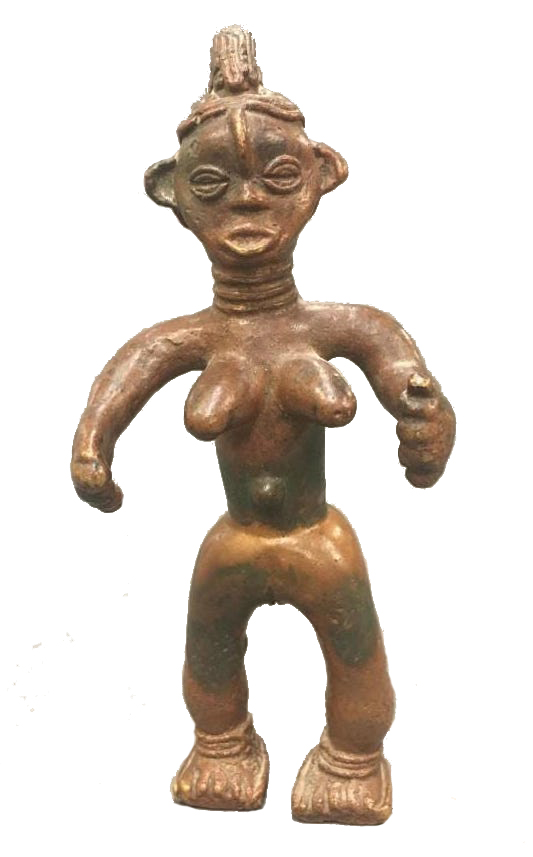 Liberia Bwaiwehn brass figure Figure 008079 Bwaiwehn brass caster brass casting We (Kran) people
/ Liberia