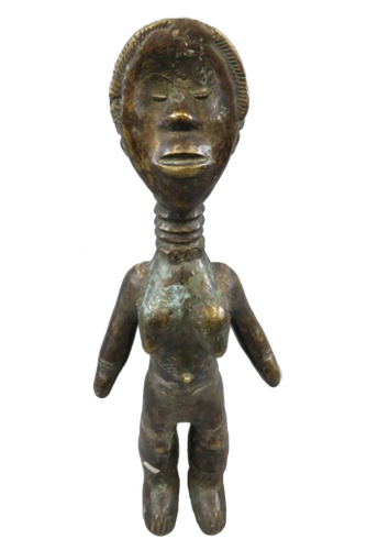 Liberia Bassa brass figure