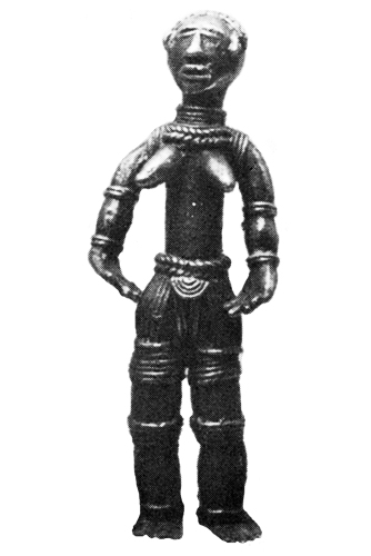 Liberia Ldamie brass figure