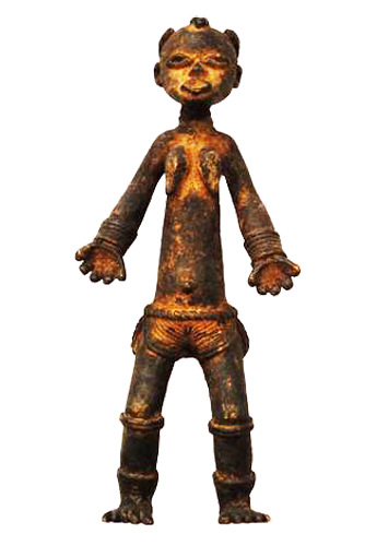 Liberia Ldamie brass figure