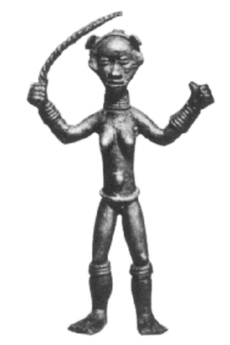 Liberia Ldamie brass figure
