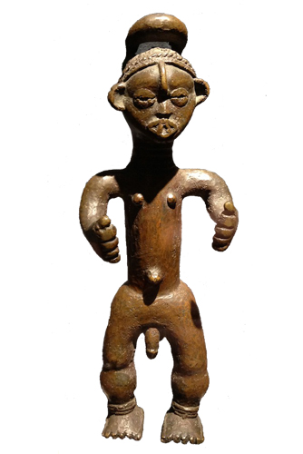 Liberia Bwaiwehn brass figure Figure 008035; Nimba / Liberia; bronze copper alloy
