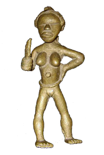 Liberia Ldamie brass figure