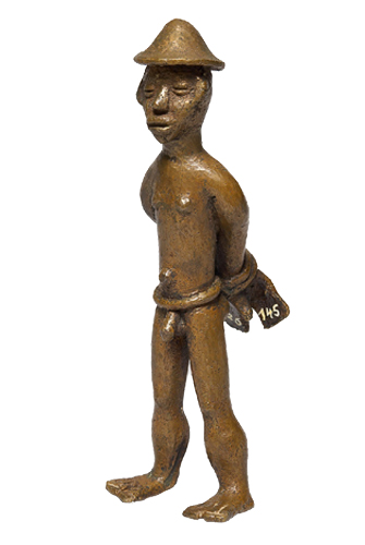 Liberia Ldamie brass figure Figure 018002 Ldamie brass caster brass casting Dan
Gio people / Liberia; male figure with bound hands