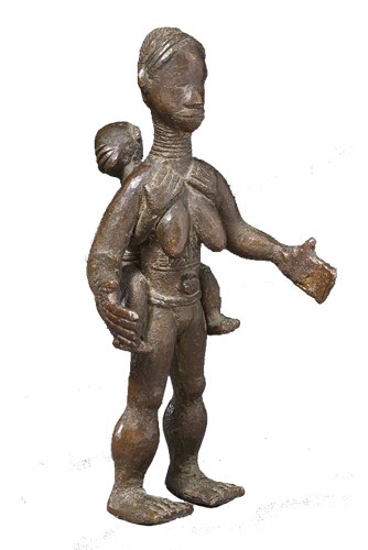 Figure 0019001 Ldamie brass caster brass casting Dan Gio people 
				/ Liberia