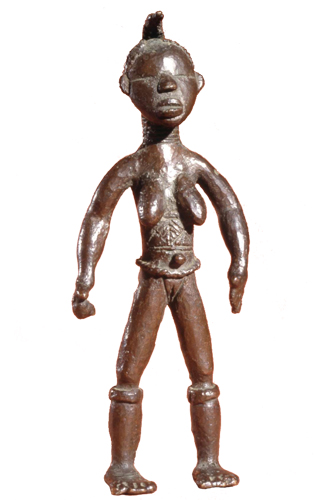 Liberia Ldamie brass figure Figure 021001 Ldamie brass caster brass casting Dan
Gio people / Liberia; thin female figure with drum; collection of The British Museum