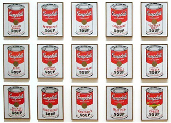 Warhol soup cans Warhol