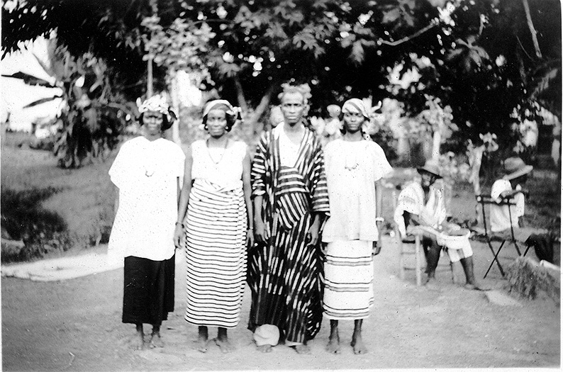 cotton cloth strip weaving  / Liberia; collected in 1934-1935; by Walter Logan Fry; Collection of William Logan Fry