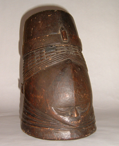 Liberia Mende Mask 20th century Pot Helmet Mask Sowei Ndoli Jowi Nowo Wood Walter Logan Fry Sierra Leone