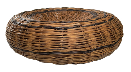 lidded basket, collection of Walter Logan Fry, bottom view