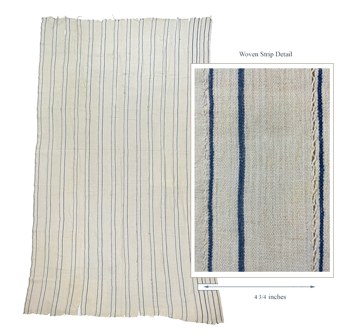 cotton cloth strip weaving  / Liberia; collected in 1934-1935; by Walter Logan Fry; Collection of William Logan Fry
